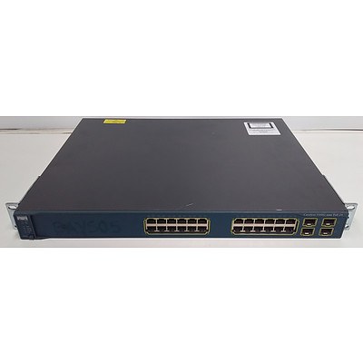 Cisco Catalyst (WS-C3560G-24PS-S V08) 3560G Series PoE-24 24 Port Managed Gigabit Ethernet Switch