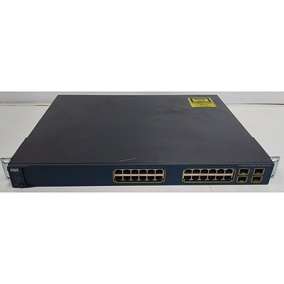 Cisco Catalyst (WS-C3560G-24PS-S V05) 3560G Series PoE-24 24 Port Managed Gigabit Ethernet Switch