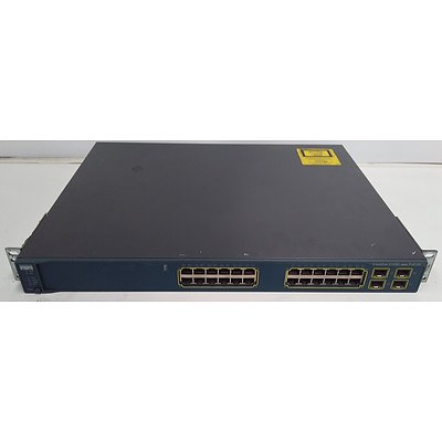 Cisco Catalyst (WS-C3560G-24PS-S V06) 3560G Series POE-24 24 Port Managed Gigabit Ethernet Switch