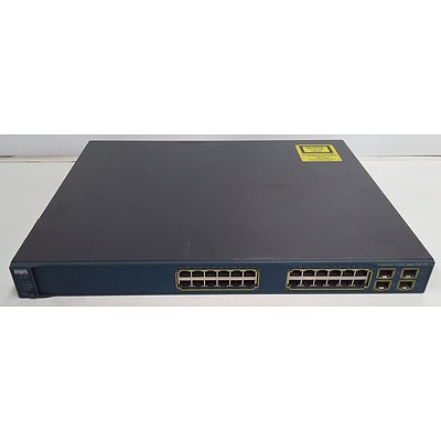 Cisco Catalyst (WS-C3560G-24PS-S V06) 3560G Series POE-24 24 Port Managed Gigabit Ethernet Switch