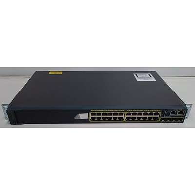 Cisco Catalyst (WS-C2960S-24TS-L V03) 2960-S Series 24 Port Managed Gigabit Ethernet Switch