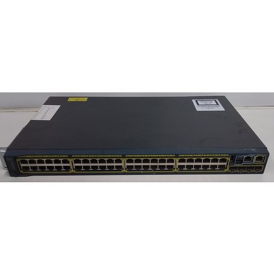 Cisco Catalyst (WS-C2960S-48TS-L V04) 2960-S Series 48 Port Managed Gigabit Ethernet Switch