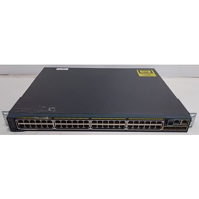 Cisco Catalyst (WS-C2960S-48FPS-L V02) 2960-S Series PoE+ 48 Port Managed Gigabit Ethernet Switch