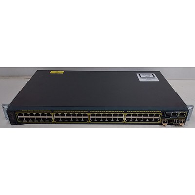 Cisco (WS-C2960S-48TS-L V05) Catalyst 2960-S Series 48 Port Managed Gigabit Ethernet Switch
