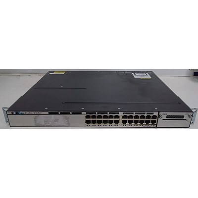 Cisco (WS-C3750X-24P-S V04) Catalyst 3750-X Series 24 Port Managed Gigabit Ethernet Switch