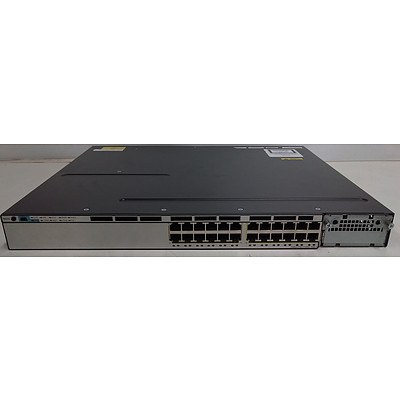 Cisco (WS-C3750X-24P-S V04) Catalyst 3750-X Series 24 Port Managed Gigabit Ethernet Switch