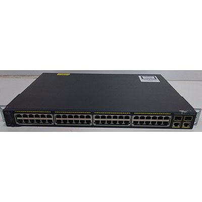 Cisco (WS-C2960-48PST-L V04) 2960 Series PoE-48 48 Port Managed Fast Ethernet Switch