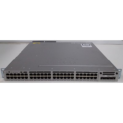 Cisco (WS-C3850-48P-L V05) 3850-48 PoE+ Series 48 Port Managed Gigabit Ethernet Switch