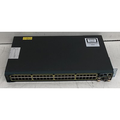 Cisco Catalyst (WS-C2960S-48TS-L V05) 2960-S Series 48-Port Gigabit Managed Switch