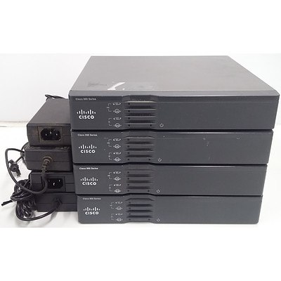 Cisco (CISCO867VAE-K9 V02) 860 Series Integrated Services Wireless Router - Lot of Four