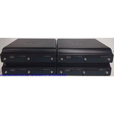 Cisco (CISCO1941W-N/K9 V6) 1941 Series Integrated Services Router - Lot of Four
