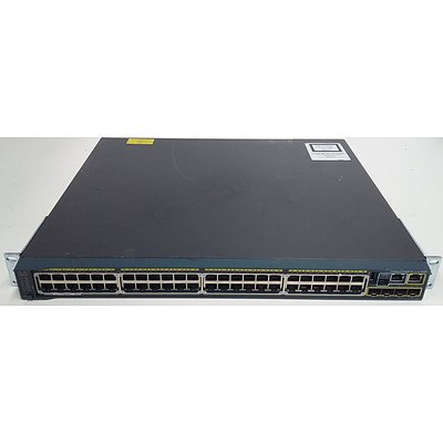 Cisco (WS-C2960S-48LPS-L V04) Catalyst 2960-S Series PoE+ 48 Port Managed Gigabit Ethernet Switch