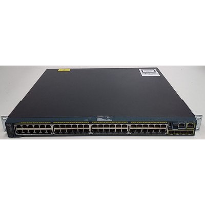 Cisco (WS-C2960S-48LPS-L V03) Catalyst 2960-S Series PoE+ 48 Port Managed Gigabit Ethernet Switch