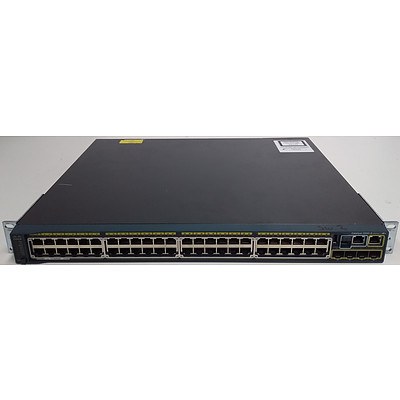 Cisco (WS-C2960S-48LPS-L V03) Catalyst 2960-S Series PoE+ 48 Port Managed Gigabit Ethernet Switch