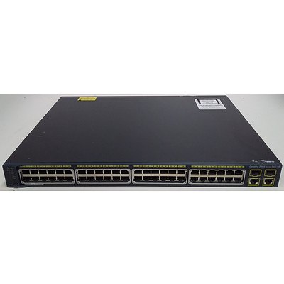Cisco (WS-C2960-48PST-L V04) Catalyst 2960 Series PoE-48 48 Port Managed Gigabit Ethernet Switch