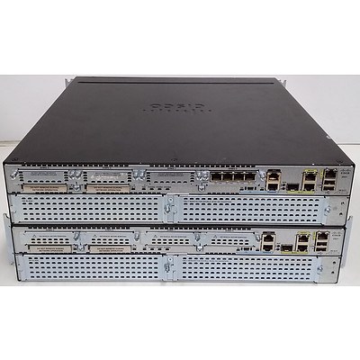 Cisco (CISCO2921/K9) 2921 Series Integrated Services Router - Lot of Two