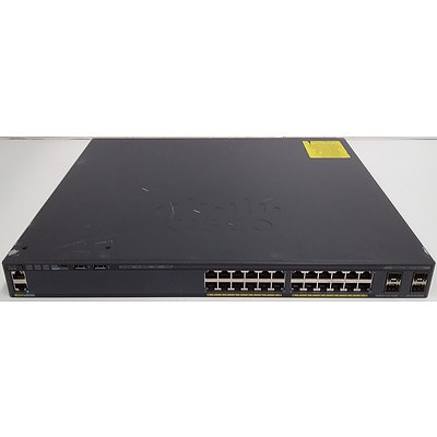 Cisco (WS-C2960X-24PS-L V05) Catalyst 2960-X Series 24 Port Managed Switch