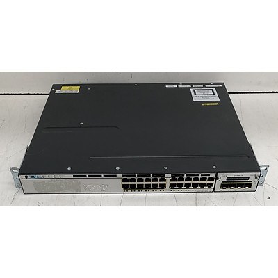Cisco Catalyst (WS-C3750X-24P-S V04) 3750-X Series PoE 24-Port Gigabit Managed Switch