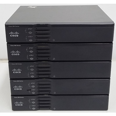 Cisco (CISCO867VAE-K9 V01) 860VAE Series Integrated Services Router - Lot of Five