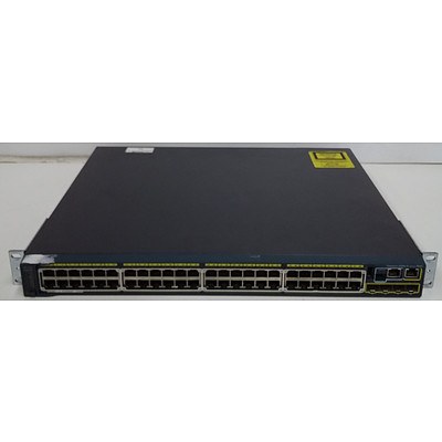 Cisco (WS-C2960S-48FPS-L V02) Catalyst 2960-S Series PoE+ 48 Port Managed Gigabit Ethernet Switch