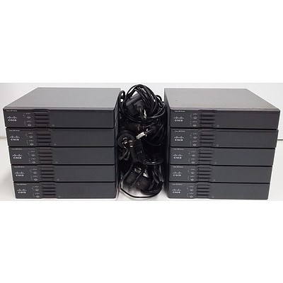 Cisco (CISCO867VAE-K9 V01) 860VAE Series Integrated Services Router - Lot of Ten