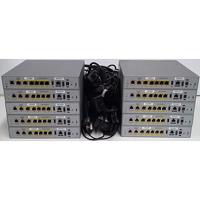 Cisco (CISCO867VAE-K9 V01) 860VAE Series Integrated Services Router - Lot of Ten