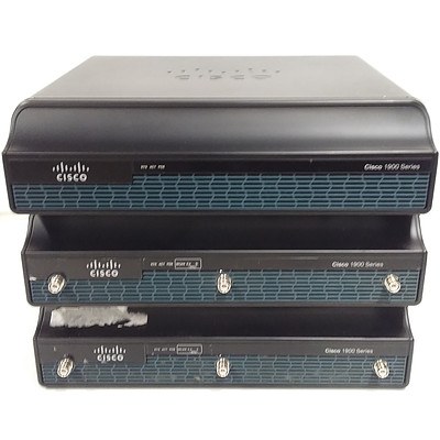 Cisco (CISCO1941W-N/K9) 1941 Series Integrated Services Router - Lot of Three
