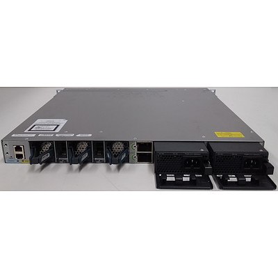 Cisco Catalyst (WS-C3850-48F-E V03) 3850 48 PoE+ 48-Port Managed Gigabit Ethernet Switch