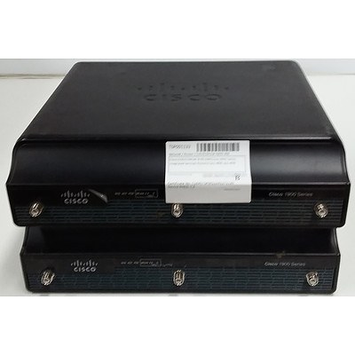 Cisco (CISCO1941W-N/K9) 1941 Series Integrated Services Router - Lot of Two
