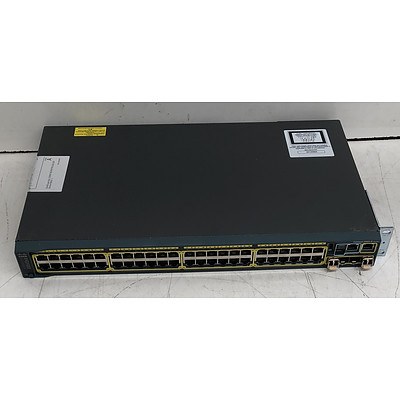 Cisco Catalyst (WS-C2960S-48TS-L V05) 2960-S Series 48-Port Gigabit Managed Switch
