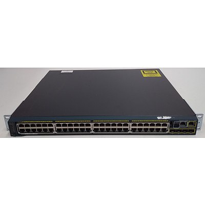 Cisco (WS-C2960S-48LPS-L V02) Catalyst 2960-S Series PoE+ 48 Port Managed Gigabit Ethernet Switch