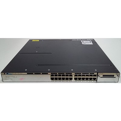 Cisco Catalyst (WS-C3750X-24T-S V01) 3750-X Series 24-Port Gigabit Stackable Switch