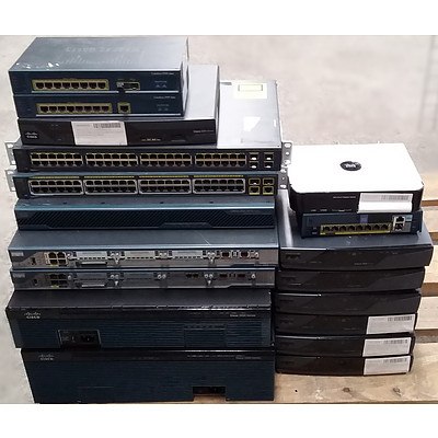 Cisco/HP Assorted Networking Devices - Lot of 18