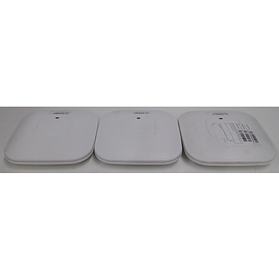 Cisco (AIR-SAP2602I-Z-K9) Aironet 2600 Series Access Point - Lot of Three