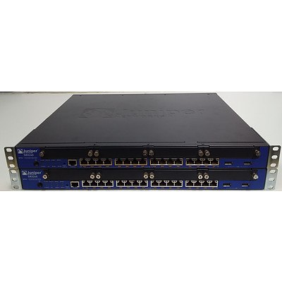 Juniper Networks (SRX240H2-POE) SRX210 Services Gateway Gigabit Ethernet PoE+ Security Appliance - Lot of Two