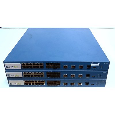 Palo Alto Networks (PAN-PA-3050 & PAN-PA-3020) Firewall Appliance - Lot of Three