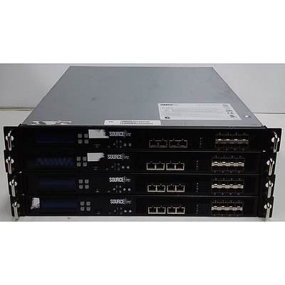 Cisco (GERY-1U-4C8S-AC) Sourcefire Network Security Appliance - Lot of Four