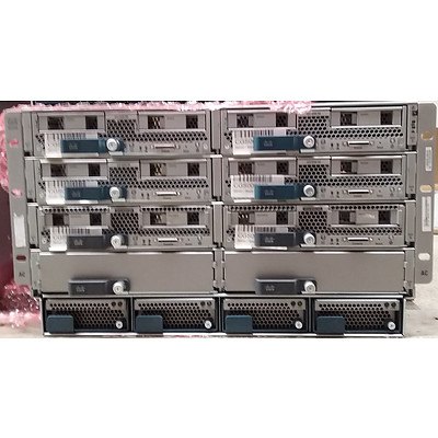 Cisco (UCS-EZ-INFRA-CHSS) UCS 5108 Server Chassis and 6 Xeon Servers