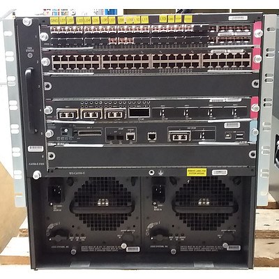 Cisco (WS-C6504-E V04) Catalyst 6504-E Switch with Four Modules and 40 Transceivers