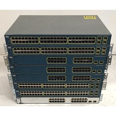 Cisco Catalyst Assorted Ethernet Switches - Lot of Eight