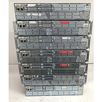 Cisco (CISCO2851) 2800 Series Integrated Services Router - Lot of Seven