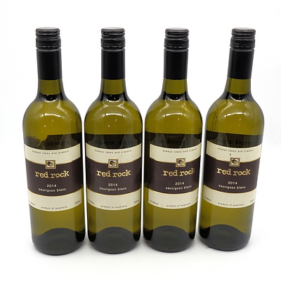 Red Rock 2014 Sauvignon Blanc - Lot of Four Bottles (4)