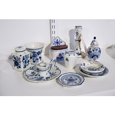 Large Group of Vintage Delft Collectables