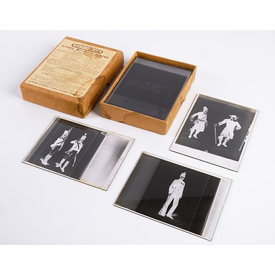 Four Boxes of Vintage Glass Photographic Plates with Turn of the Century Mostly Military Images