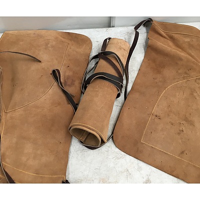 Leather Aprons - Lot of 3