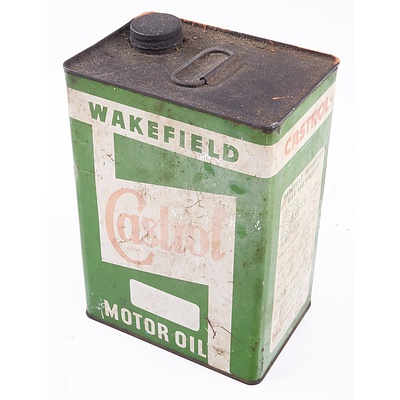 Vintage Wakefield Castrol One Gallon Oil Tin