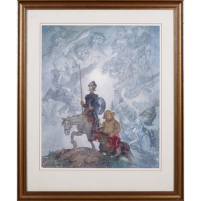 Norman Lindsay, Don Quixote, Reproduction Print