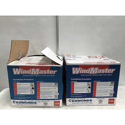 WindMaster Economical Roof Ventilators -Lot Of Two