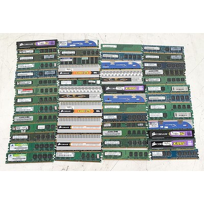 Lot of Assorted DDR2 Desktop RAM Memory Modules