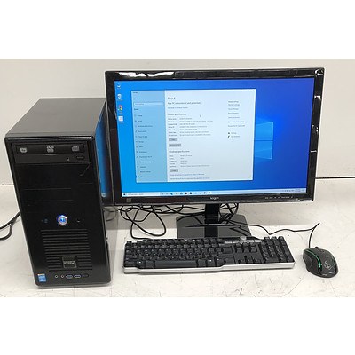 Gigabyte Intel Core i5 (4570) 3.20GHz CPU Desktop Computer w/ Kogan 24-Inch LCD Monitor